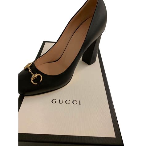 gucci shoes with gold heels|black gucci high heels.